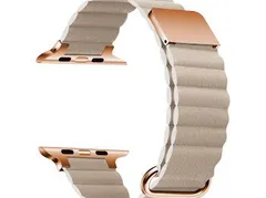 Apple Watch マグネット式  PUレザー バンド　ベージュ　590910424445