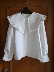 (新品) セラ バーンアウト風 かわいい ブラウス 高クオリティ ラウ