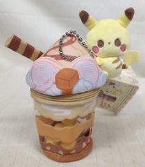 タカラトミー ぬいぐるみチャーム ポケピース ピカチュウのキャラメルパフェ