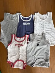 【2025年在庫処分セール】ノースリーブ 5枚セット　肌着90cm