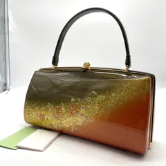 美品 和装バッグ 着物 グラデーション フォーマル 成人式 結婚式 卒業式 入学式 エナメル