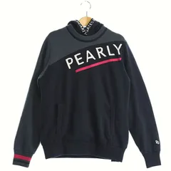 【送料0円！】パーリーゲイツ｜レディース｜1 (M相当)｜ツインニット｜ネイビー系｜秋冬｜中古ゴルフ用品