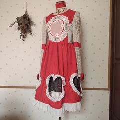 Boguta ロリータ ワンピース ボルドー Sサイズ - メルカリ