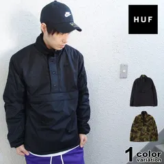 ハフ HUF リバーシブル アノラックジャケット プルオーバー無地 迷彩 カモ KUMO REVERSIBLE 1/4 ZIP JACKET ジャケット JK00087 ストリート アウター