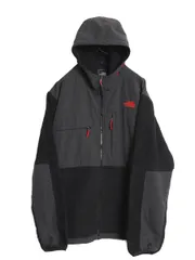 【お得なクーポン配布中!】 ノースフェイス フード付き デナリ ジャケット メンズ XL / フリース チェック ナイロン パーカー ジャンパー フルジップ 大きいサイズ 黒