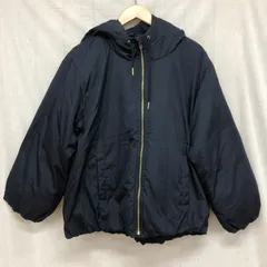 リブインコンフォート マウンテンパーカー風 ショート丈フーディーダウンコート ダウンジャケット LL ネイビー