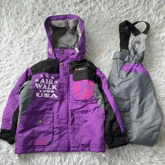 状態良 エアウォーク  セットアップ スキーウェア スノーボード 上下セット ジュニア 120cm 4455