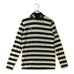 中古 メンズ パーリーゲイツ PEARLY GATES 長袖シャツ 4(M) 白×紺 ハイネック ボーダー