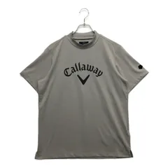 中古 メンズ キャロウェイ Callaway 半袖シャツ L グレー カットソー ハイネック 総柄