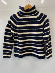 ピA183⚫︎LLBean⚫︎エルエルビーン⚫︎ニット⚫︎セーター⚫︎ボーダー柄⚫︎ロールネック⚫︎sizeM⚫︎コットン100%