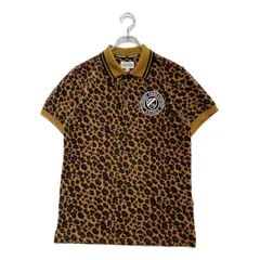 中古 メンズ ジャックバニー Jack Bunny!! 半袖ポロシャツ 4(M) 茶系 レオパード柄