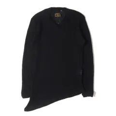 vivienne westwood ヴィヴィアン ウエストウッド ニット サイズ:M 90s - 00s ウールナイロン シャギー Vネック ニット / ANGLOMANIA 変形 プルオーバー ブラック 黒 トップス セーター【メンズ】のサムネイル