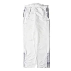 adidas アディダス パンツ サイズ:L 00s サイドスナップ ジャージ トラックパンツ ホワイト 白 ボトムス ズボン【メンズ】