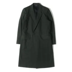 JOHN LAWRENCE SULLIVAN ジョンローレンスサリバン コート サイズ:34 ウール 1B チェスターコート (1B00616-08) ダークグリーン アウター ジャケット 上着【メンズ】