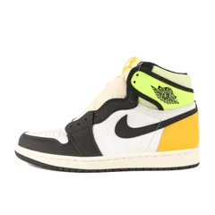 新品 NIKE ナイキ サイズ:26.0cm AIR JORDAN 1 RETRO HIGH OG VOLT GOLD (555088-118) エアジョーダン1 レトロ ハイ ホワイト ブラック ボルト US8 ハイカット スニーカー シューズ【メンズ】