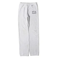 Champion vintage チャンピオン ヴィンテージ パンツ サイズ:M 90s 刺繍タグ カレッジロゴ リバースウィーブ スウェットパンツ (USA製) ヘザーグレー ボトムス ズボン【メンズ】