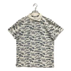 中古 メンズ ジャックバニー Jack Bunny!! 半袖ポロシャツ 4(M) 白 ホワイト 吸汗速乾 総柄