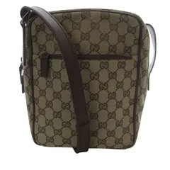 グッチ GUCCI GGキャンバス クロスボディ ショルダーバッグ 茶色 ブラウン 018 1612 002058 /SR45 ■OH