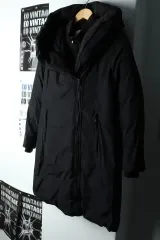 W(S) Club Monaco クラブモナコ アウター ジャケット ダウン アウター ジャケット The HANDSOME グースダウン ブラック ロング -164FA