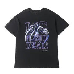 【 人気】90s - 00s ヴィンテージ古着 Tシャツ サイズ:詳細参照(L-XL位) / 90s CASPER BIG FLESHIE DEAL! ムービー クルーネック Tシャツ / ブラック 黒 / 90年代 / トップス カットソー 半袖【メンズ】【中古】【K4444】 人気】90s - 00s ヴィンテージ古着 Tシャツ サイズ:詳細参照(L-XL位