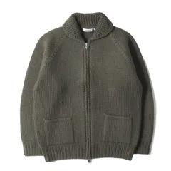 美品 NONNATIVE ノンネイティブ カウチン サイズ:1 24AW ハンドニット カウチン ジップ セーター (ADVENTURER HAND-KNIT COWICHAN SWEATER WOOL YARN) カーキ トップス セーター【メンズ】のサムネイル