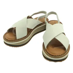 Clergerie Paris / クレジュリー | FREEDOM ストラップ レザー サンダル | 23.5 | ホワイト | レディース