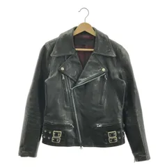 【美品】  ISAMU KATAYAMA BACKLASH / イサムカタヤマバックラッシュ | × ROLL / ロール 羊革 ラムレザー バックエンブロイダリー ライダース ジャケット / 総裏地 | 1 | black | メンズ