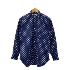 【美品】  CDG by Comme des Garcons. / シーディージー コムデギャルソン | 2019 | コットン ドット バックロゴ レギュラーカラー シャツ | S | ネイビー/ホワイト | メンズ