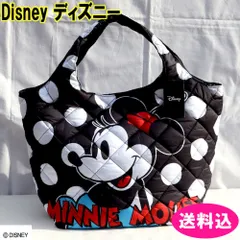Disney　ディズニー　中綿トートバッグ　キルティング　大容量　ふわふわ　ミッキー　DMK-QUZ02