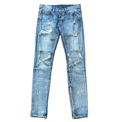 00s y2k裾zipバイカースキニーデニムswagお兄系グランジV系 - メルカリ