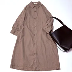 【studio CLIP／スタディオクリップ】 リネンシャツワンピース ベージュ F フリーサイズ