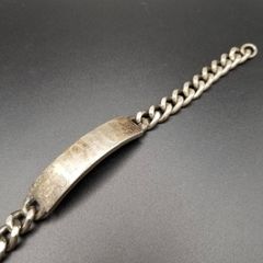 メキシコ製 シルバー925 IDブレスレット 喜平 21cm ヴィンテージ
