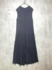 Ungrid アングリッド 112040352701 定価7700円 スリットワッフル ワンピース sizeF/チャコール ■◆レディース