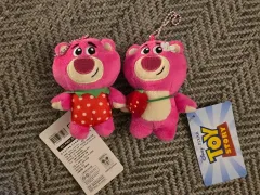 セット/まとめのみ ディズニー ピクサー トイストーリー 랏소 いちご ぬいぐるみ キーホルダー 新品