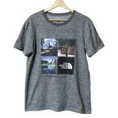 THE NORTH FACE(ノースフェイス) 半袖Tシャツ サイズL レディース グレー×ブルー×マルチ