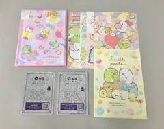 キャラグッズ すみっコぐらし クリアファイル シール クリアホルダー 8点セット デニーズ 松屋 コラボ 他 未使用 2512LT068