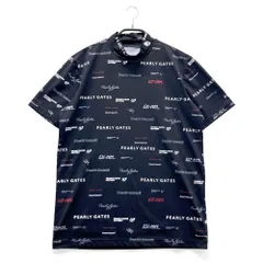 サイズ：5 PEARLY GATES パーリーゲイツ 2024年 半袖ハイネックTシャツ  ブラック系 [240101441433] ゴルフウェア メンズ ストスト