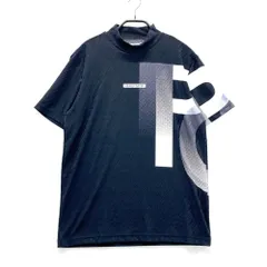 サイズ：5 PEARLY GATES パーリーゲイツ 2024年モデル ハイネック T半袖シャツ 総柄 ブラック系 [240101454445] ゴルフウェア メンズ ストスト