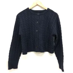 バンヤードストーム 23AW 前後2way ショート丈 ケーブルニットカーディガン クルーネック ウォッシャブルニット サイズ1 M-L相当