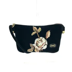 FEILER フェイラー ミニショルダーバッグ  ローザソアーヴェ シェニール織    ブラック レディース / 240001177717