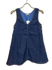 【未使用】【新古品】mou jonjon ムージョンジョン 子供服 キッズ ワンピース デニム 女の子 130cm＿S19＿セルモアから出品＿s-0415-r19