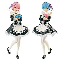 【中古】「未使用品」一番くじ Re:ゼロから始める異世界生活 Happy Birthday REM＆RAM! A賞 レムとラムのフィギュア