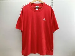adidas アディダス 半袖Tシャツ スリーストライプス 2XO レッド
