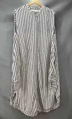★ ESSEN LAUTREAMONT エッセンロートレアモン ストライプシャツワンピース ワンピース サイズ38 ホワイト系 夏