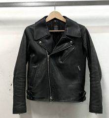 美品 韓国ブランド Accbee アクビー 本革 イタリアンレザー ジャケット 