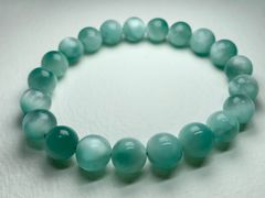 ♤ ♣︎グリーン ラリマー ♧ ♠︎ ブレスレット☆ 9月と12月の誕生石天然石C12020