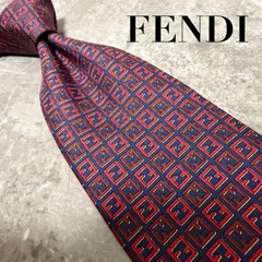 【✨極美品✨】FENDI フェンディ ネクタイ ズッカ FF柄 ハイブランド