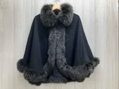 SAGA FURS ポンチョ ファー ブラック