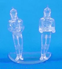 【中古】食玩 トレーディングフィギュア X星人(クリア版) 「ゴジラ特撮大百科 Ver.1」