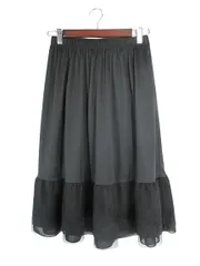 アクシーズファム axes femme ロリータ スカート 刺繍  チュールレース 花柄 サイズS 黒 QQQ